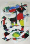 Choreographie eines Tanzes, 1966, MT/Pap., 75x50 cm