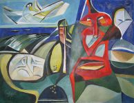 Saline, 1969, MT/Pap./LW, 100/132 cm